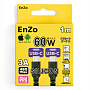 Кабель EnZo USB Type-C USB Type-C силиконовый черный 1м, CC60W-SLB1